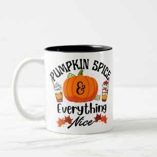 Pumpkin Gewürze alles schön Zweifarbige Tasse