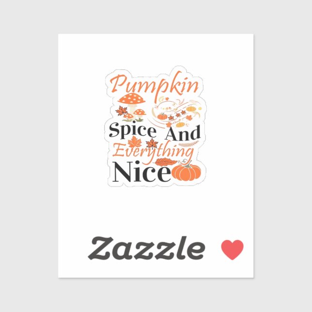 Pumpkin Gewürze und alles Gute Niedlich & Funny Me Aufkleber (Blatt)