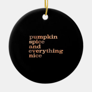 Pumpkin Gewürze und alles Nötige Schöne Herbst Keramik Ornament