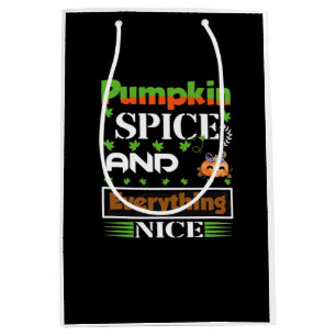 Pumpkin Gewürze und alles Nötige Schöne Herbst Mittlere Geschenktüte