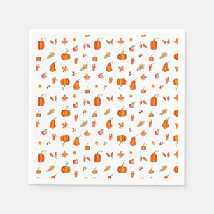 Pumpkin Gewürzfarbe Serviette