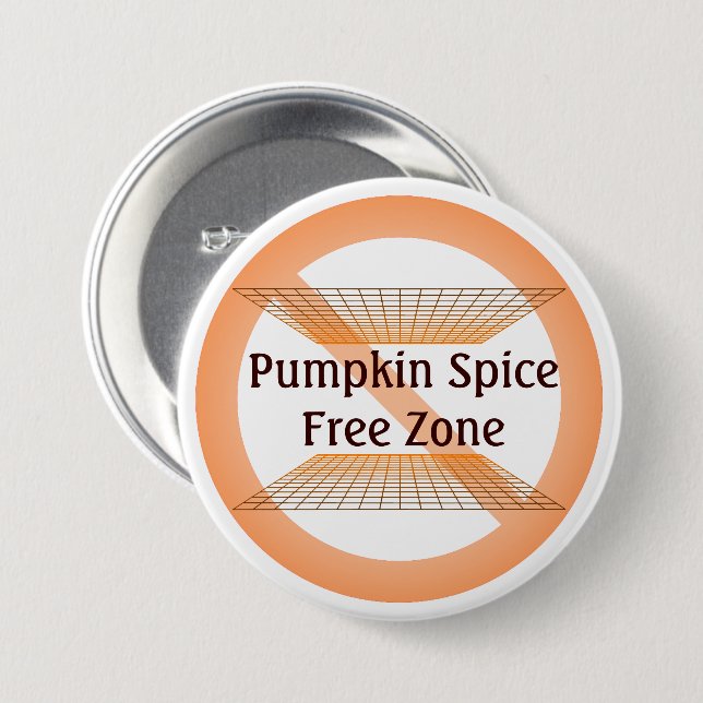 Pumpkin Gewürzfreie Zone Button (Vorne & Hinten)