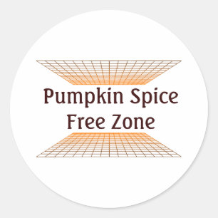 Pumpkin Gewürzfreie Zone Runder Aufkleber