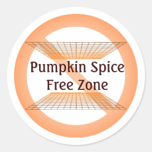 Pumpkin Gewürzfreie Zone Runder Aufkleber