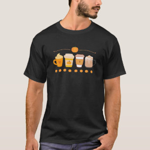 Pumpkin-Gewürzkaffee, Kürbissaison, gemütlicher He T-Shirt