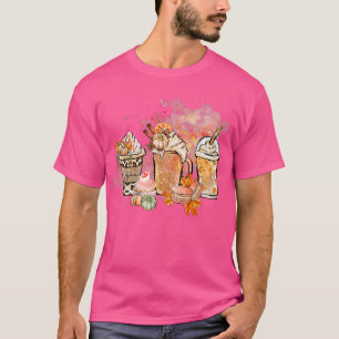 Pumpkin Gewürzkaffee Laterner Herbstsaison T-Shirt