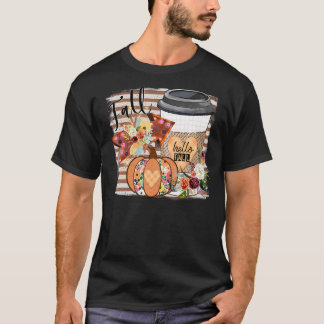 Pumpkin Gewürzkaffee Latte Herbst Herbstsaison Hel T-Shirt