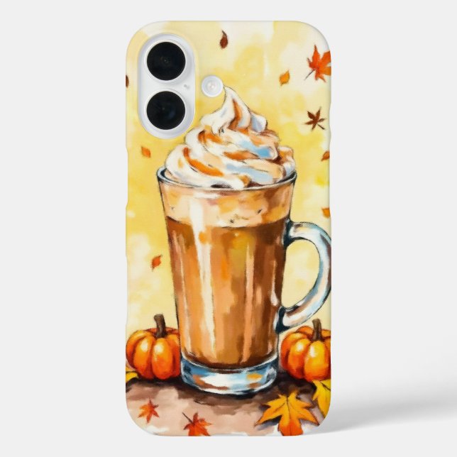 Pumpkin GewürzLatte im Herbst Case-Mate iPhone Hülle (Rückseite)