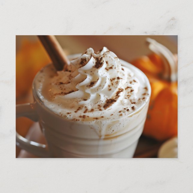 Pumpkin GewürzLatte, Postüberquerung Postkarte (Vorderseite)