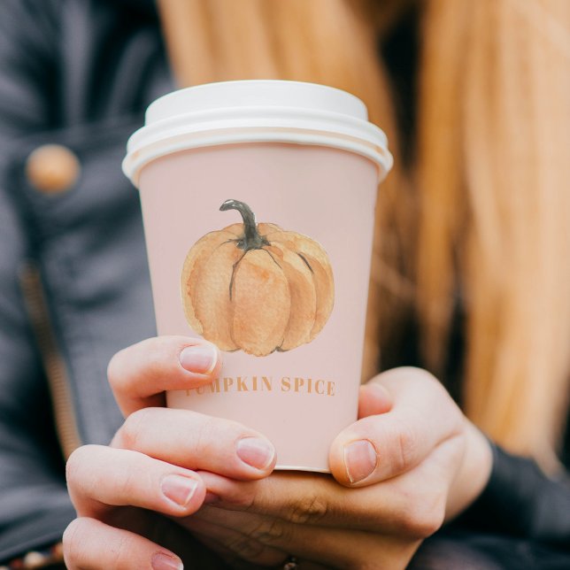 Pumpkin Gewürzpumpen| Orange und Rosa Pappbecher (Von Creator hochgeladen)