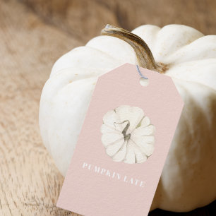 Pumpkin Gewürzpumpen Weiß & Rosa Geschenkanhänger