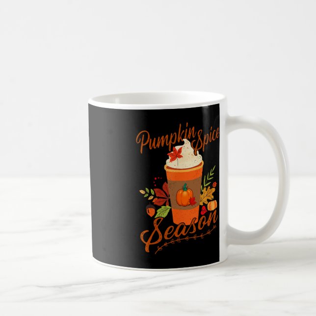 Pumpkin Gewürzsaison Latte Fall Saison Frauen Kind Kaffeetasse (Rechts)