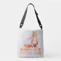 Pumpkin Gewürzsaison sitzender Fuchs