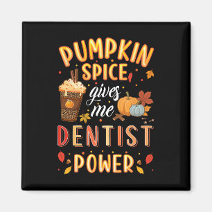 Pumpkin Gewürzzahnärztin Power Herbstsaison Den Magnet