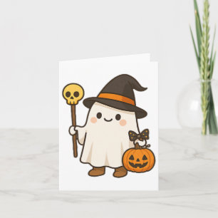 Pumpkin Ghost Witz Shirt Niedliche Halloween-Kinde Karte
