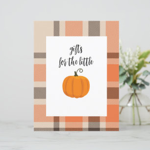 Pumpkin Gift Table Poster