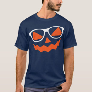 Pumpkin Glasses Lazy Halloween Kostüm Cooler Jack T-Shirt