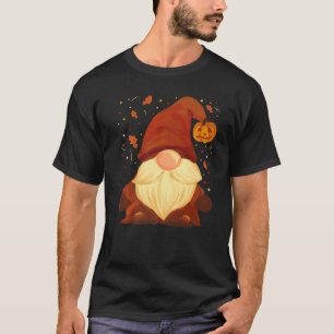 Pumpkin Gnome Herbstlaubs Herbstsaal Erntedank T-Shirt