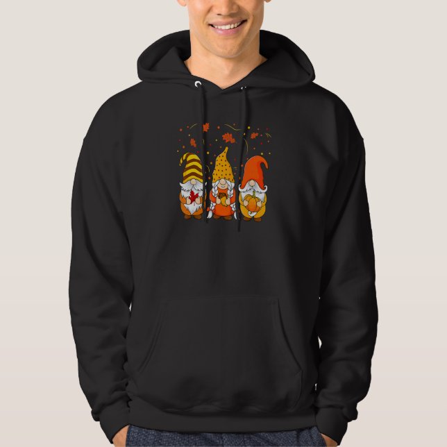 Pumpkin Gnomes Fall Autumn Cute Halloween Thanksgi Hoodie (Vorderseite)