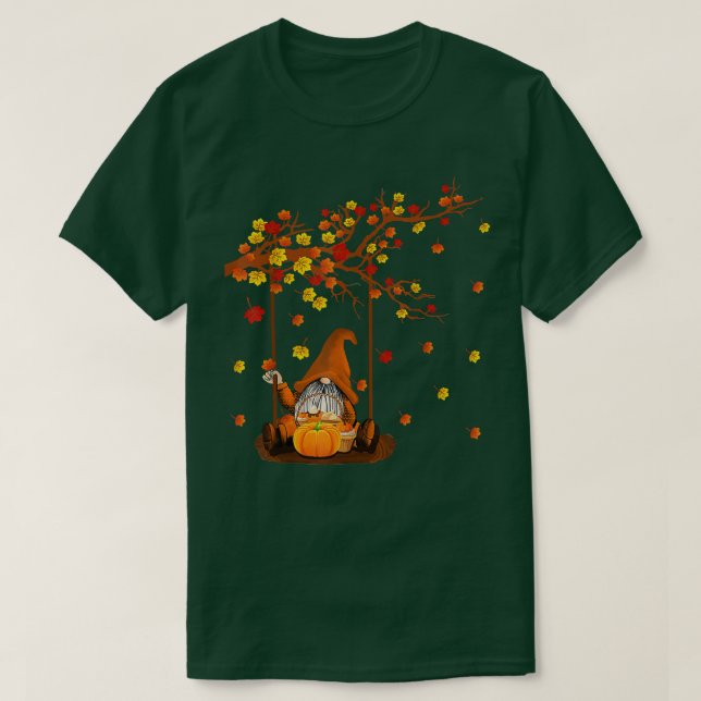 Pumpkin Gnomes Herbst Niedliches Halloween Thanksg T-Shirt (Design vorne)