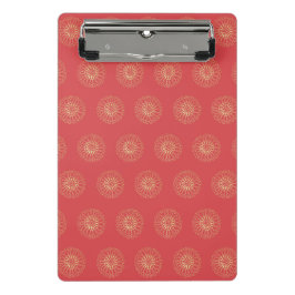 Pumpkin | Golden Zinnia Flower Medallions Mini Klemmbrett