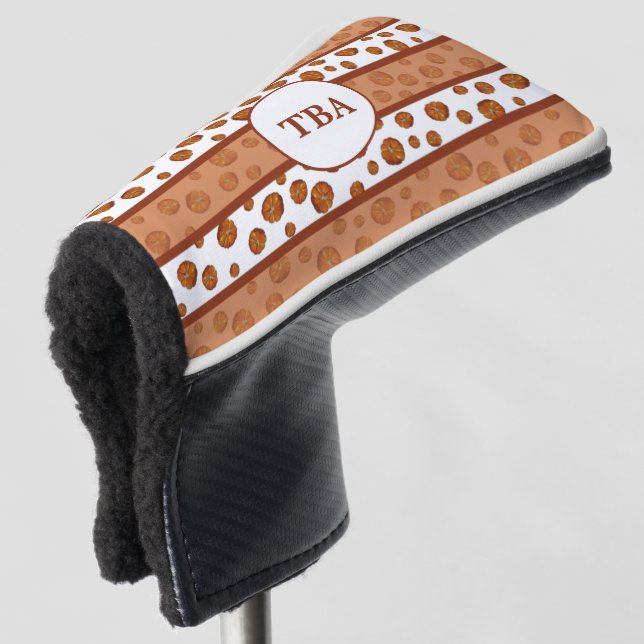 Pumpkin Golf Putter Cover Headcover (3/4 Vorderseite)