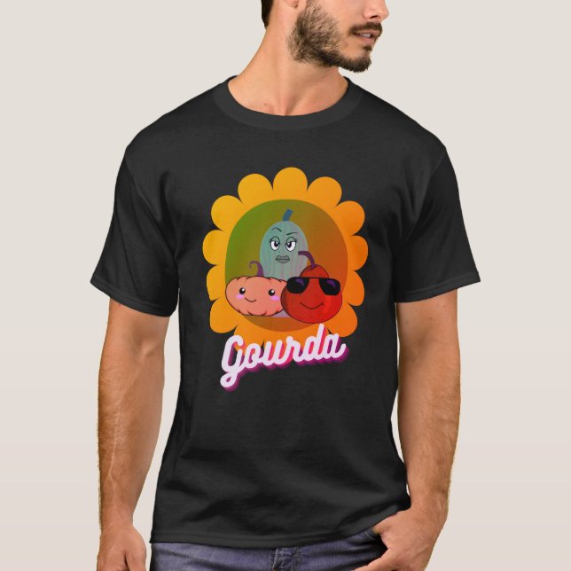 Pumpkin & Gourd Pun Halloween Rainbow T-Shirt (Vorderseite)