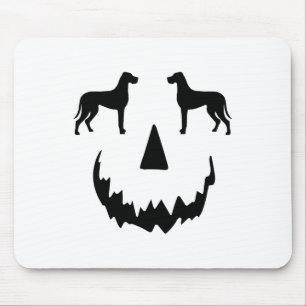 Pumpkin Great Dane Halloween Mousepad
