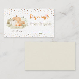 Pumpkin Green Baby Duwer Windelwaschkarte Begleitkarte