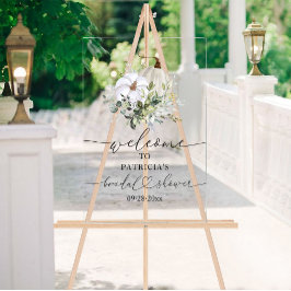 Pumpkin Greenerenery Fall Brautparty Begrüßungszei Acrylschild