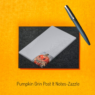 Pumpkin Grin Post-it Klebezettel