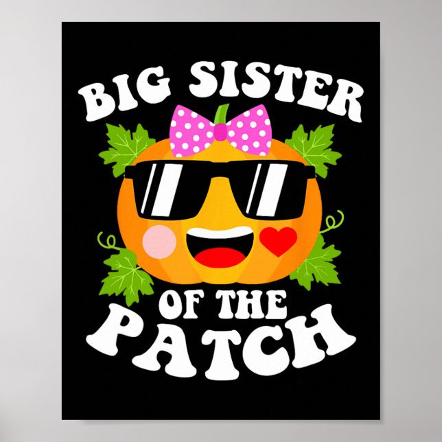 Pumpkin große Schwester des Patch Fun Halloween Fa Poster (Vorne)
