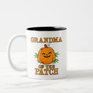 Pumpkin Großmutter der Patchfamilie Halloween Tass Zweifarbige Tasse