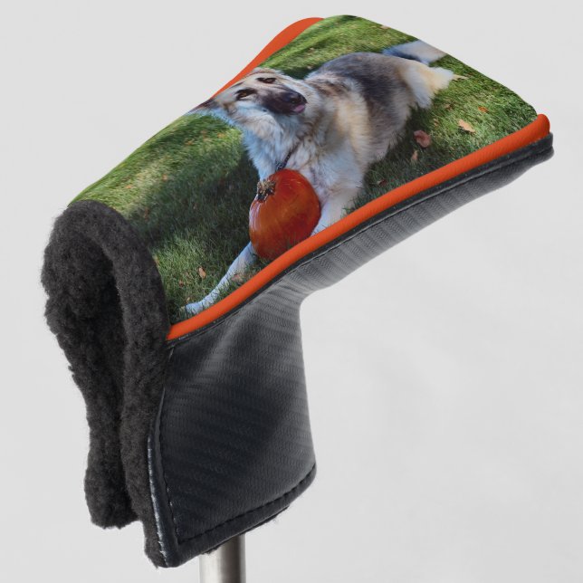 Pumpkin GSD Golf Headcover (3/4 Vorderseite)