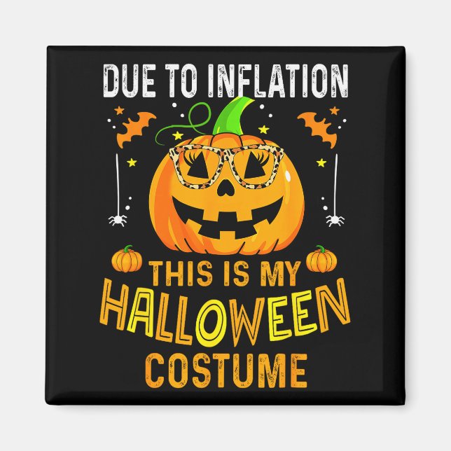 Pumpkin Halloween Costume Men Women Funny Hallowee Magnet (Vorne)