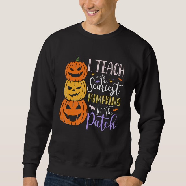 Pumpkin Halloween Costumes For Teachers   Women Sweatshirt (Vorderseite)