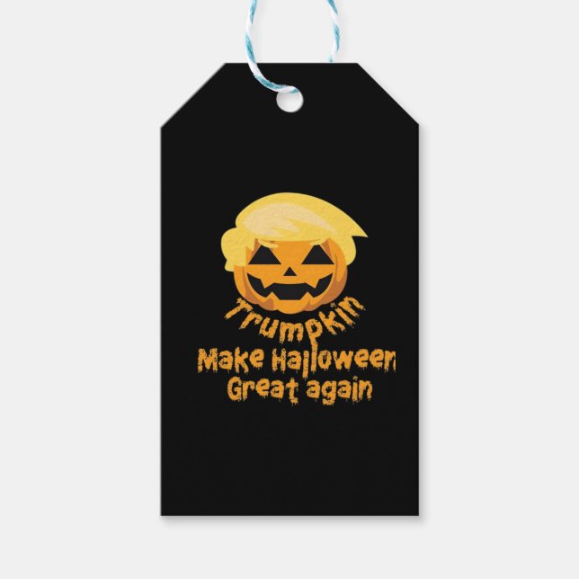 Pumpkin Halloween Design Geschenkanhänger (Vorderseite)