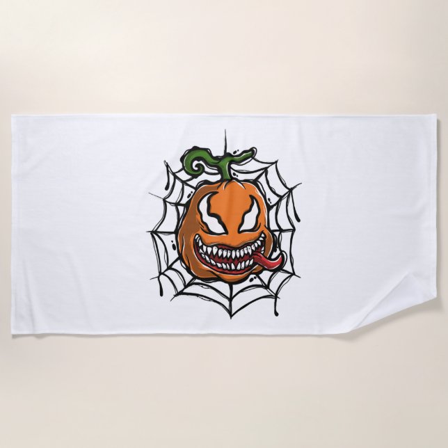 Pumpkin - Halloween Design - Horror Shirt Strandtuch (Vorderseite)