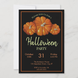 Pumpkin Halloween Einladung