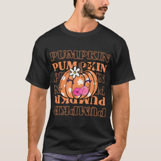 Pumpkin Halloween Fall Kürbislaterne T-Shirt
