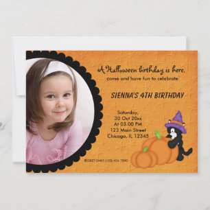 Pumpkin Halloween Geburtstag Einladung