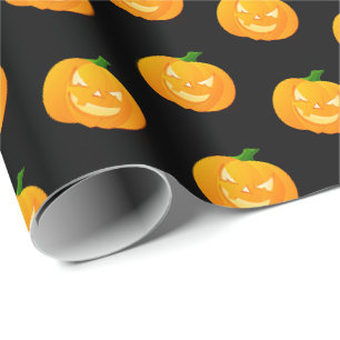 Pumpkin Halloween Gift Wrap Wrapping Paper Geschenkpapier