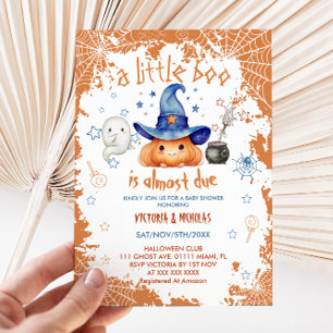Pumpkin Halloween Little Boo Baby Dusche Einladung