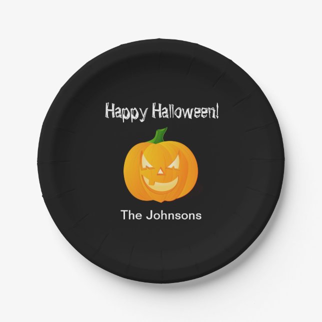 Pumpkin Halloween-Party Paper Teller (Vorderseite)