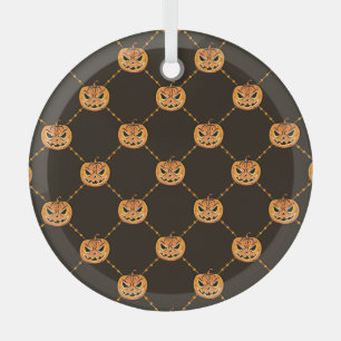 Pumpkin Halloween-Party Thema. Ornament Aus Glas