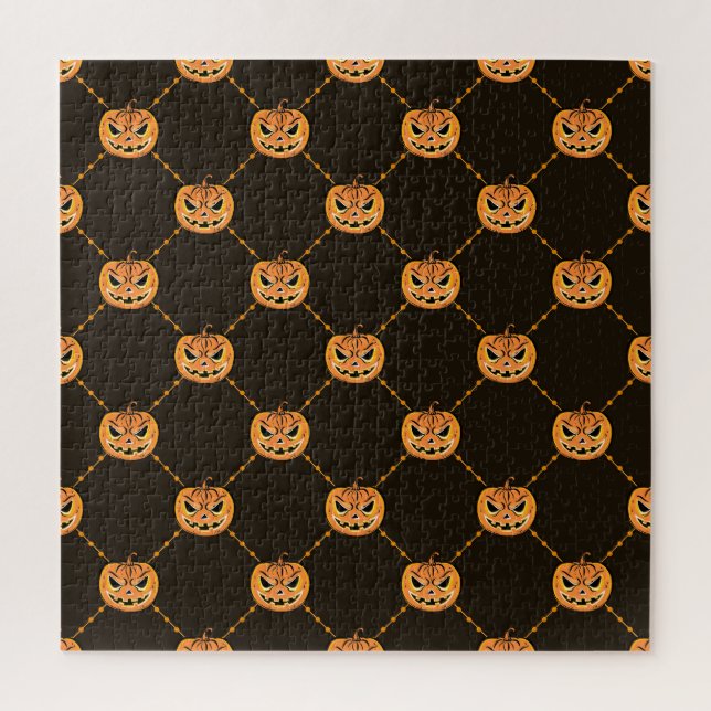 Pumpkin Halloween-Party Thema. Puzzle (Vertikal)