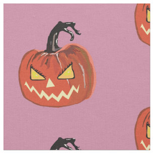 Pumpkin, Halloween Pumkins Fabric Stoff