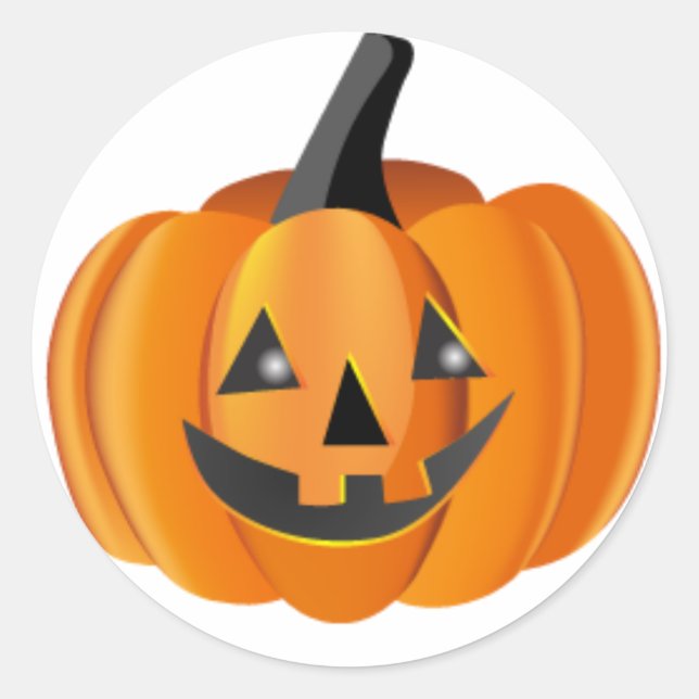 Pumpkin Halloween Sticker (Vorderseite)
