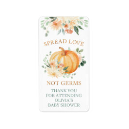 Pumpkin Hand Sanitizer Labels für Little Pumpkin Adressaufkleber