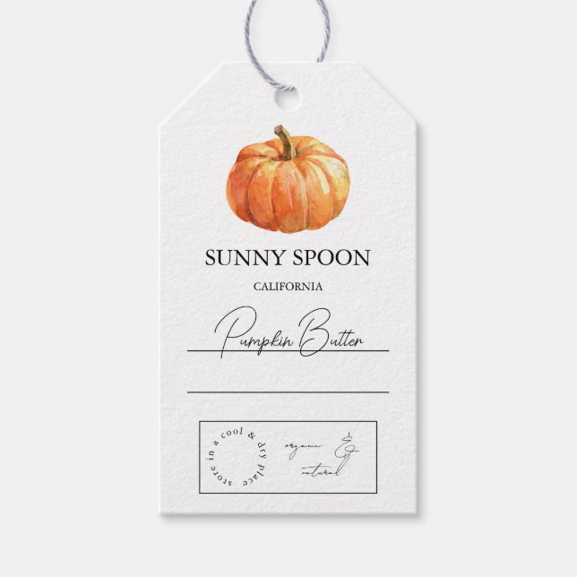 Pumpkin Hang Tag Geschenkanhänger (Vorderseite)